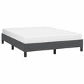 Königin-Size Samtbettgestell in Dunkelgrau 152x203 cm - Ohne Matratze