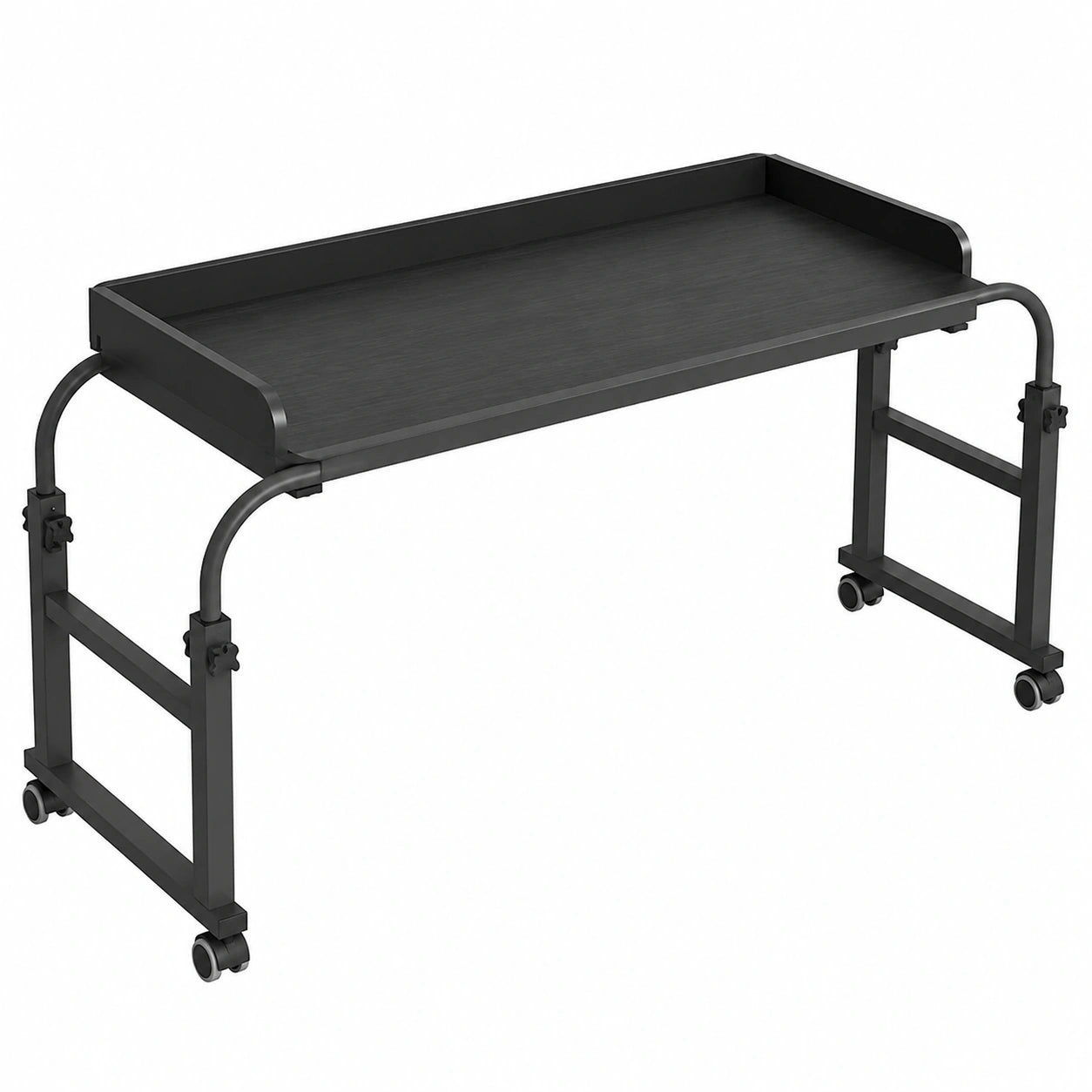 Multifunktionaler Laptop-Tisch für Bett, höhenverstellbar, ideal zum Arbeiten und Essen, schwarz, 140 cm