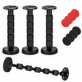 Verstellbares Bettgestell-Set: Wandabstandshalter für Betten und Sofas, 30-140 mm (Schwarz) - 4 Stück