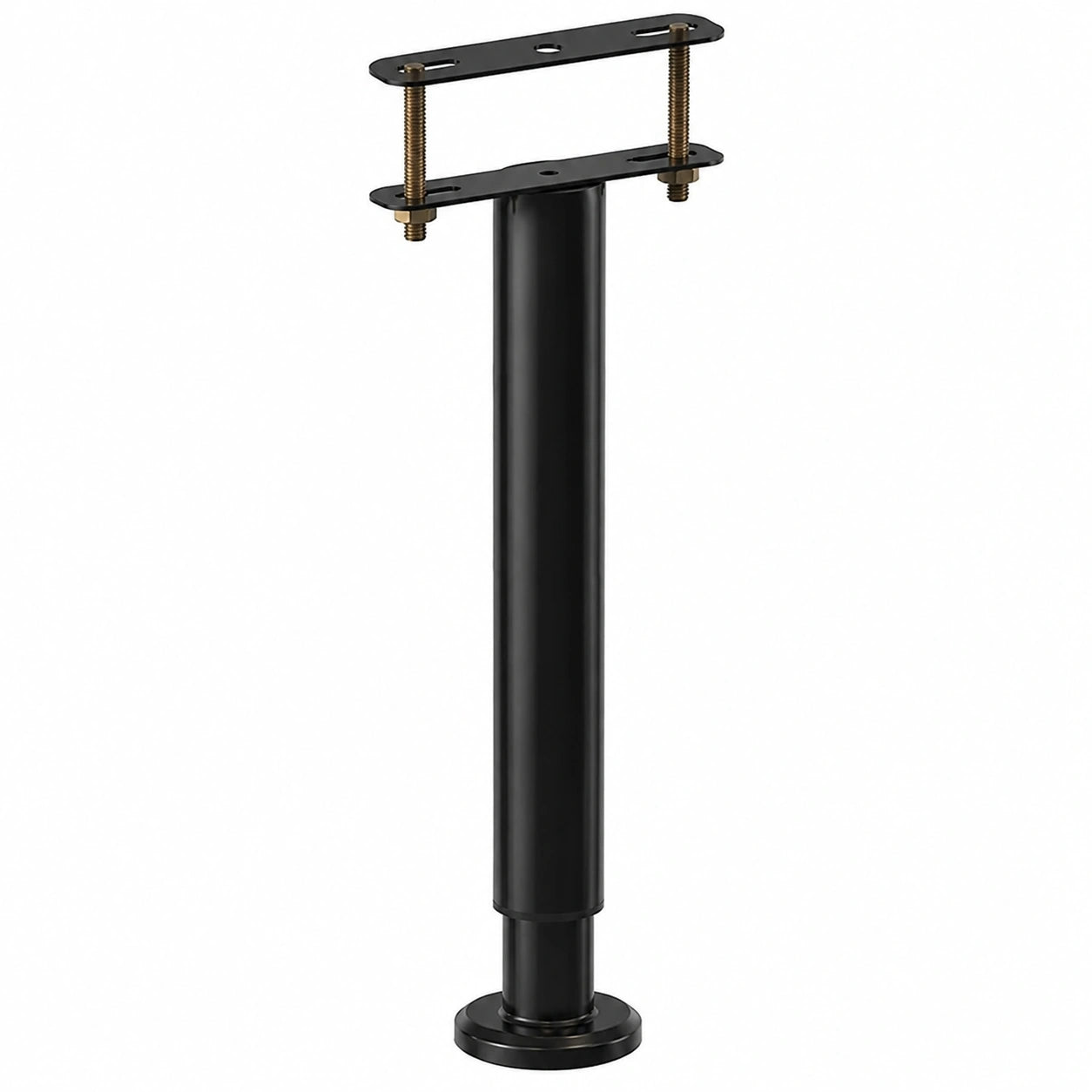 Höhenverstellbare Bettstützen aus Stahl, 35,6-60 cm, mit rutschfester Gummibasis für extra Stauraum