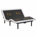 Elektrischer Bettrahmen 140x200 cm mit Massage, kabellose Fernbedienung, USB-Ports, LED-Beleuchtung, Schwerelosigkeit, höhenverstellbar