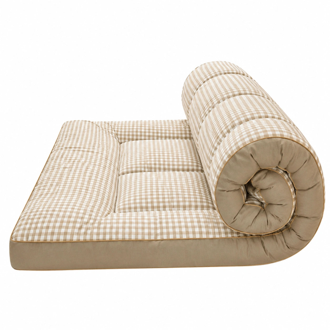 Vielseitige japanische Futon-Matratze, rollbar und platzsparend für Schlafzimmer und Gästezimmer