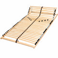 Coemo 7-Zonen Lattenrost 140x200 cm - Verstellbares Kopf- und Fußteil - Robuste Buche - 28 Federleisten - Ideal für Queensize Betten und alle Matratzentypen