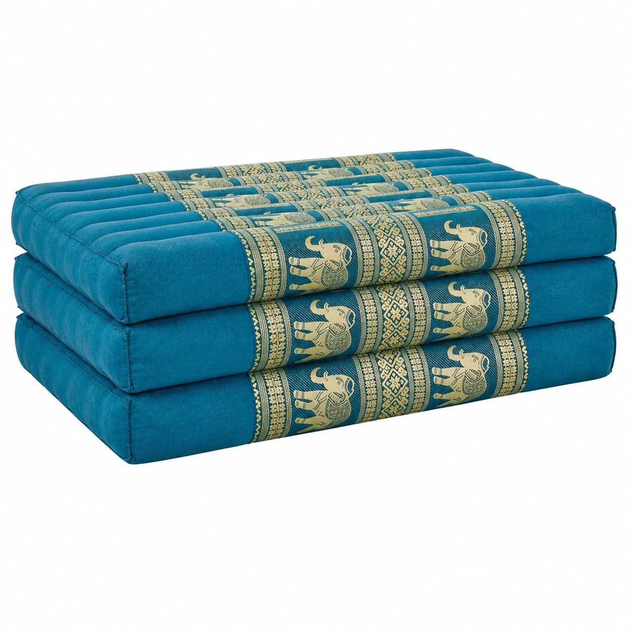 Ökologische Kapok-Matratze Klappbar – 200x80x8cm Gästebett mit Thaiseide, Faltmatratze für Camping und Yoga